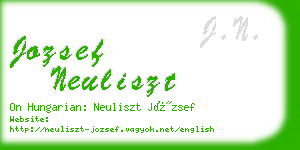 jozsef neuliszt business card